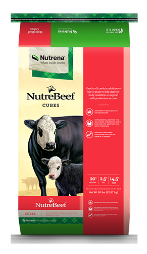 Nutrebeef 20% Cattle Cubes – 50lb