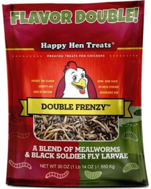 Double Frenzy MealWorms/Fly Larvae 30oz Bag